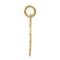 14K Yellow Gold Taken Charm Love Relationship Pendant Jewerly 23mm x 3mm